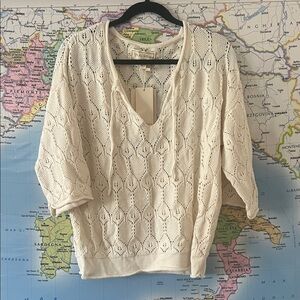 Golden Brown The Label Cotton Knit Sweater